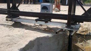 Купить сваи для ворот в Петергоф. Заказать ворота на сваях под ключ от 21698 руб